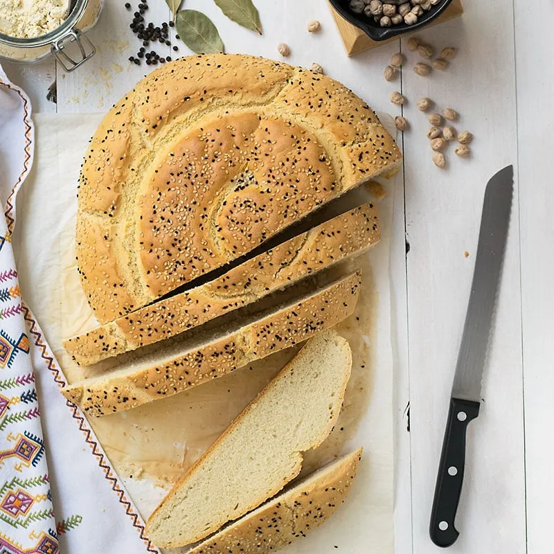 Chickpea Starter Cretan Traditional Bread (Eftazimo)