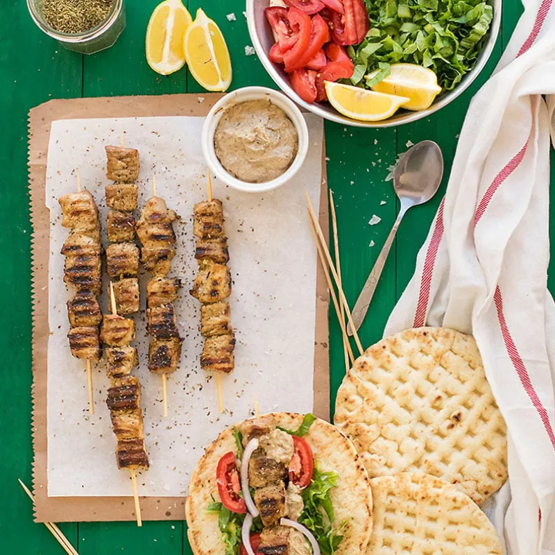 Greek Pork Skewers (Souvlaki)