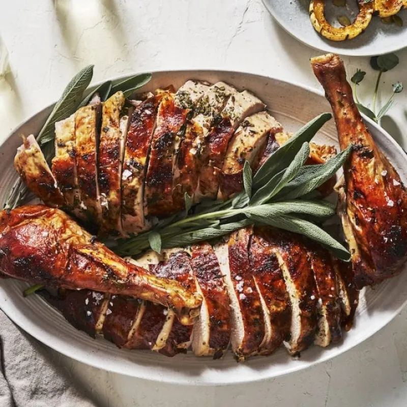 Herb-Butter Roasted Turkey Recipe