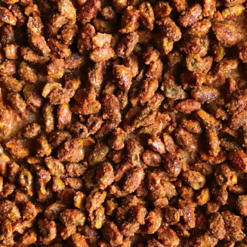 Harissa Candied Pistachios
