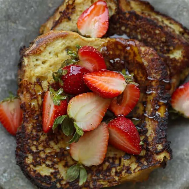 Easy 5-Ingredient Vegan French Toast.