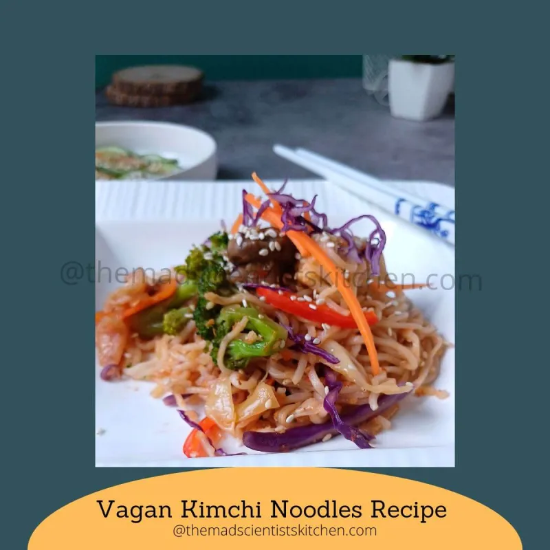 Vegan Kimchi Noodles Recipe