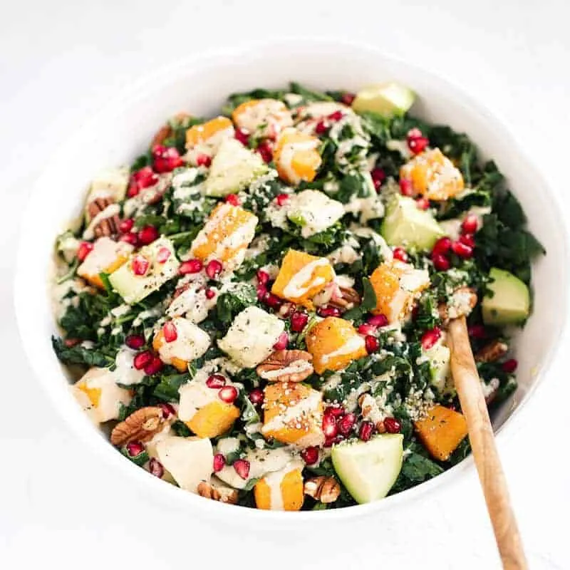 Roasted Butternut Squash Salad with Kale