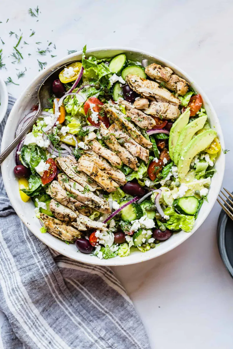The Best Greek Chicken Salad