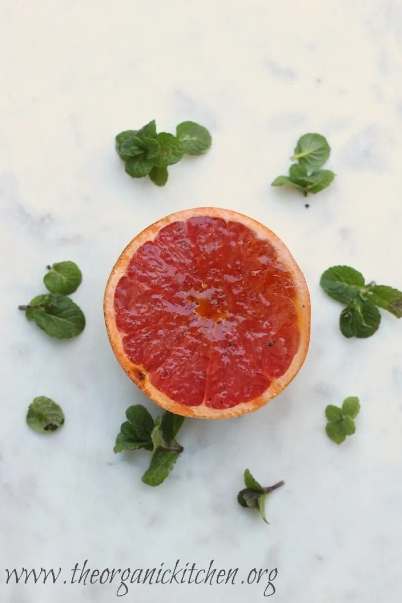 Grapefruit Brulée and Broiled Grapefruit with Mint!