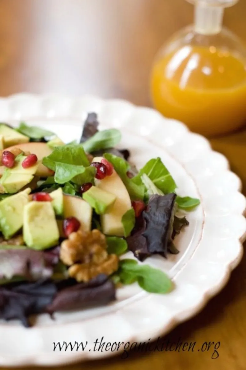 Apple and Avocado Salad with Tangerine Dressing