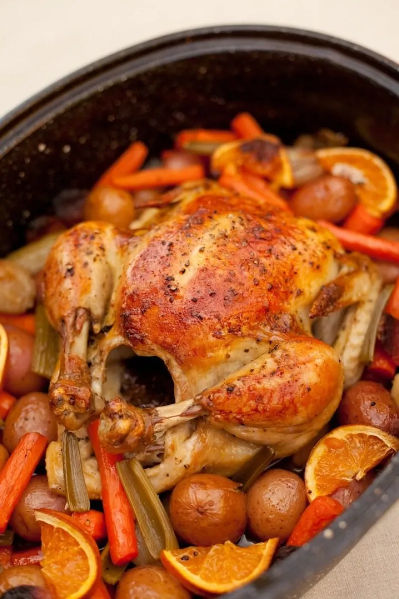 "Roasted Apricot Chicken with Herbs de Provence" ~ An Organic Kitchen Favorite