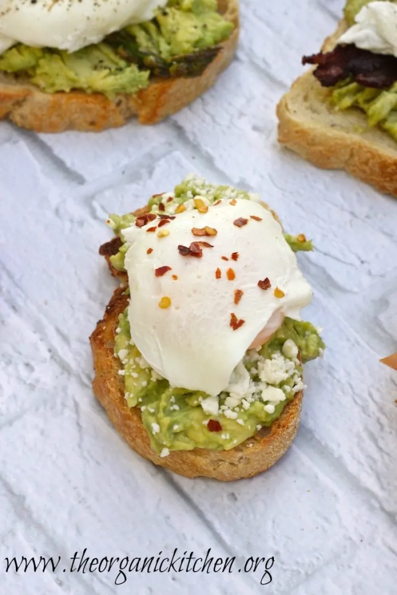 Avocado Toast with Perfectly Poached Eggs- Five ways!