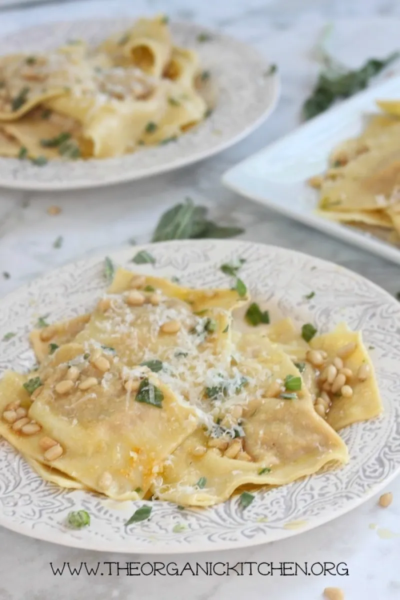 Handmade Butternut Squash Ravioli with Sage Browned Butter