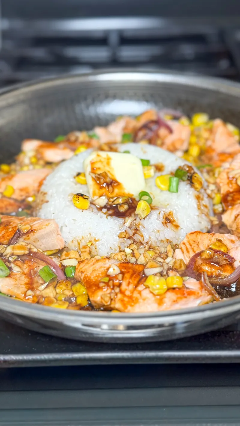 Easy Salmon Pepper Lunch