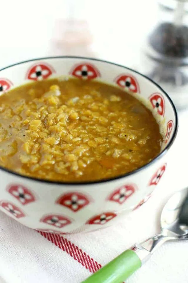 Curried Red Lentil Soup.