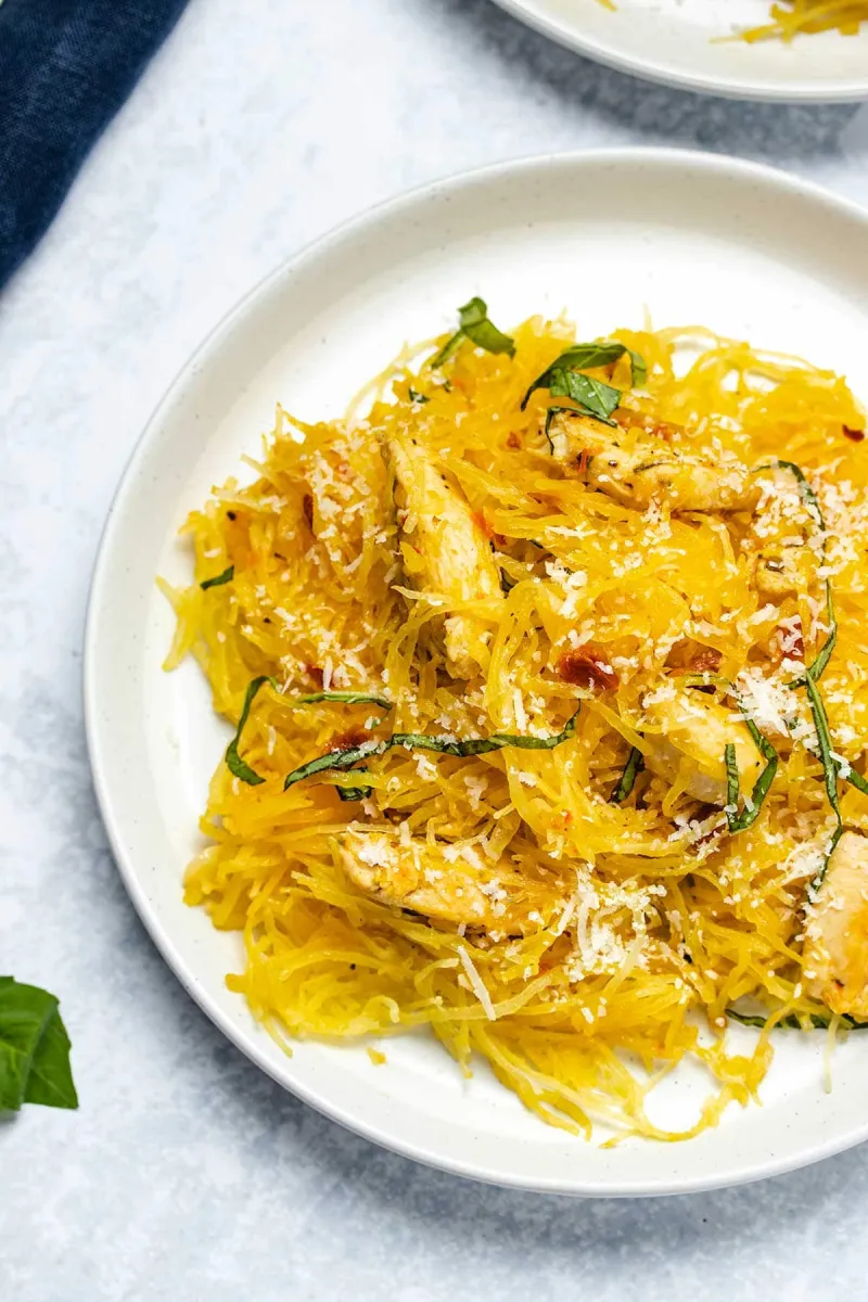 Sun-Dried Tomato Spaghetti Squash with Chicken