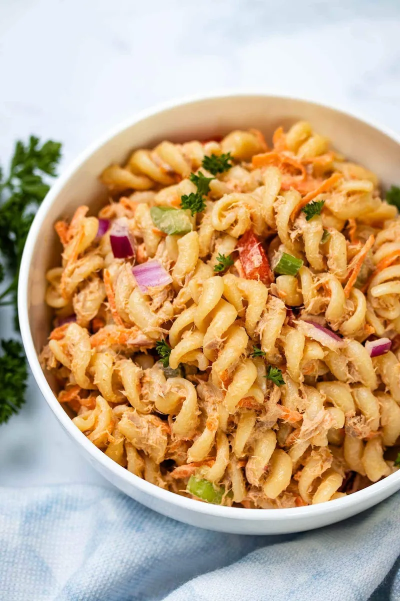 Spicy Tuna Pasta Salad