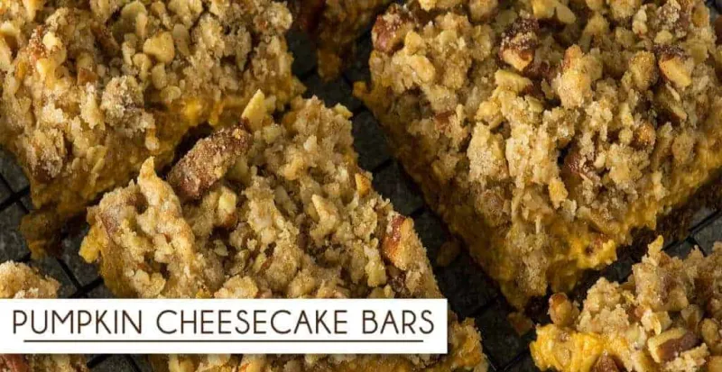 Pumpkin Cheesecake Bars