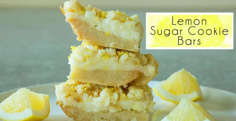 Lemon Sugar Cookie Bars