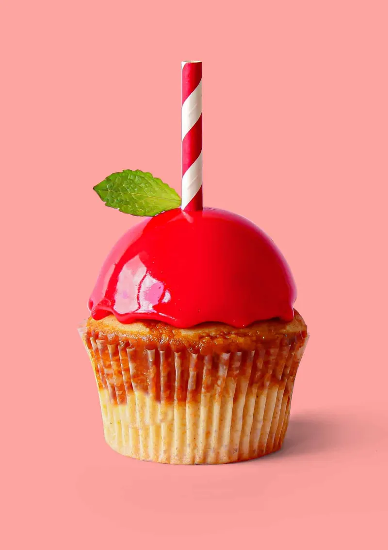 Candy Apple Cupcakes