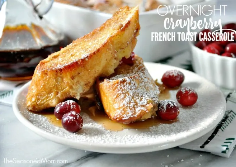 Overnight Cranberry French Toast Casserole