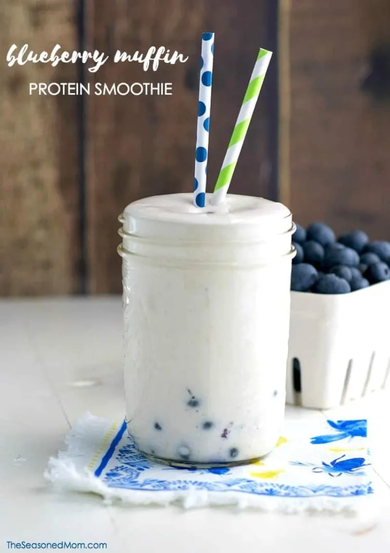Blueberry Muffin Protein Smoothie