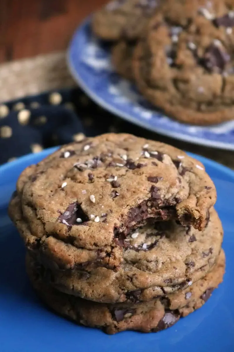 TAHINI DARK CHOCOLATE CHIP COOKIES