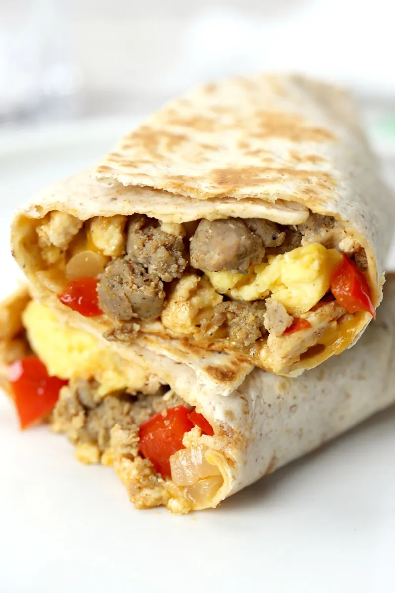 Freezer Breakfast Burritos