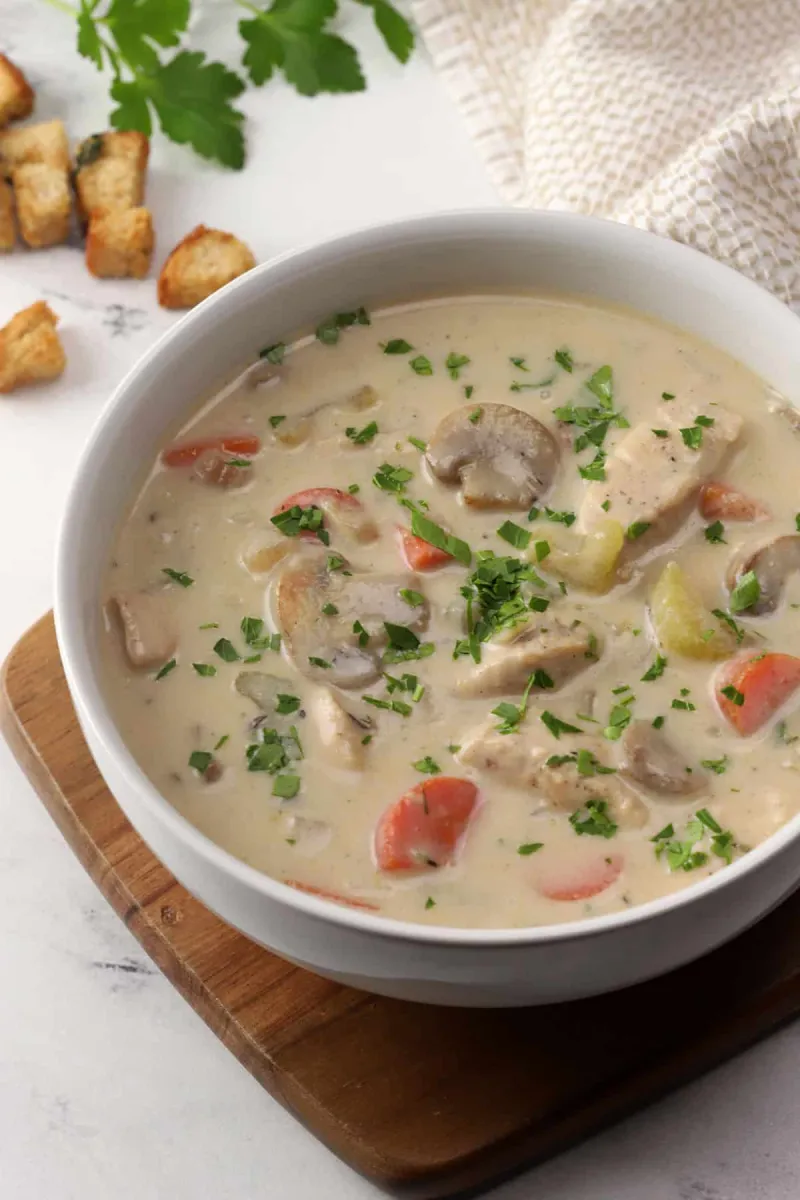 Creamy Chicken Mushroom Soup