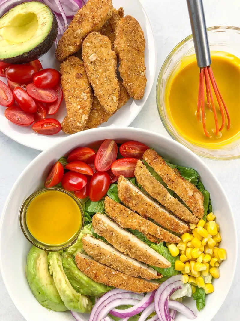 Vegan Honey Mustard Chicken Salad