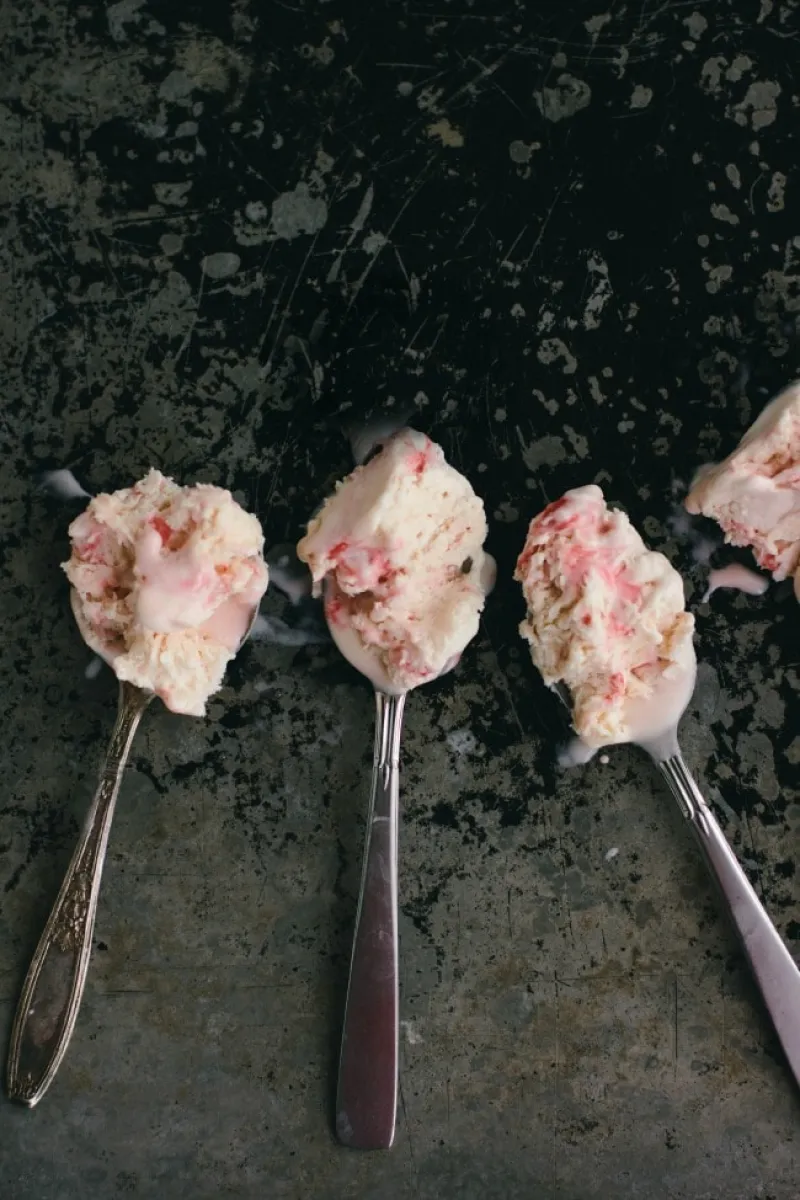 No-Churn Candy Cane Ice Cream
