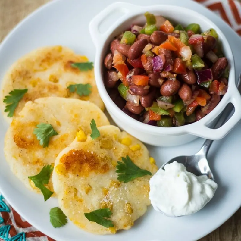 Cheesy Colombian Corn Cakes (Arepas) Recipe