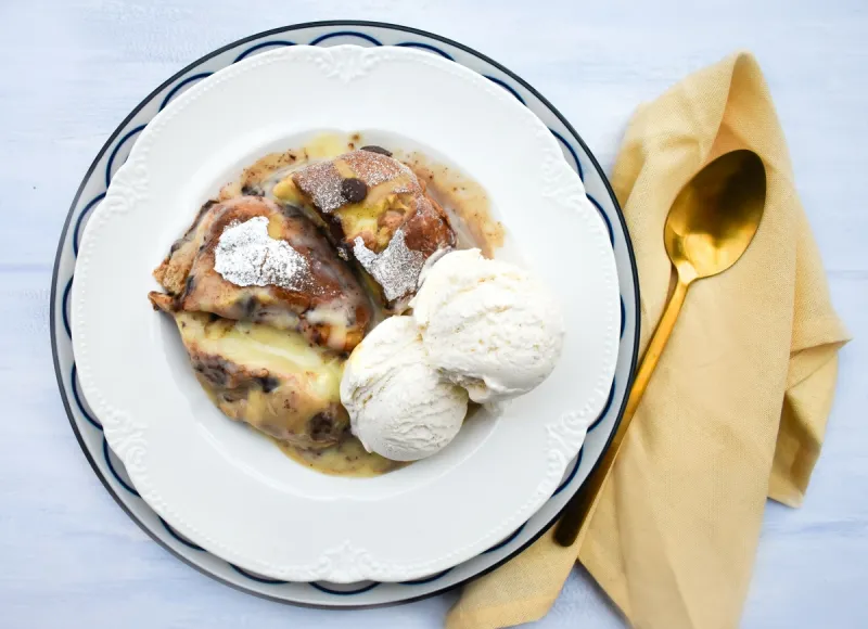 Easy Vegan Hot Cross Bun Pudding for Easter Sunday