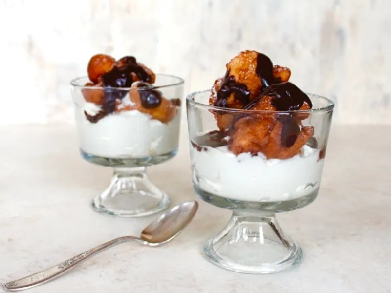 Hanukkah Fritter Sundaes