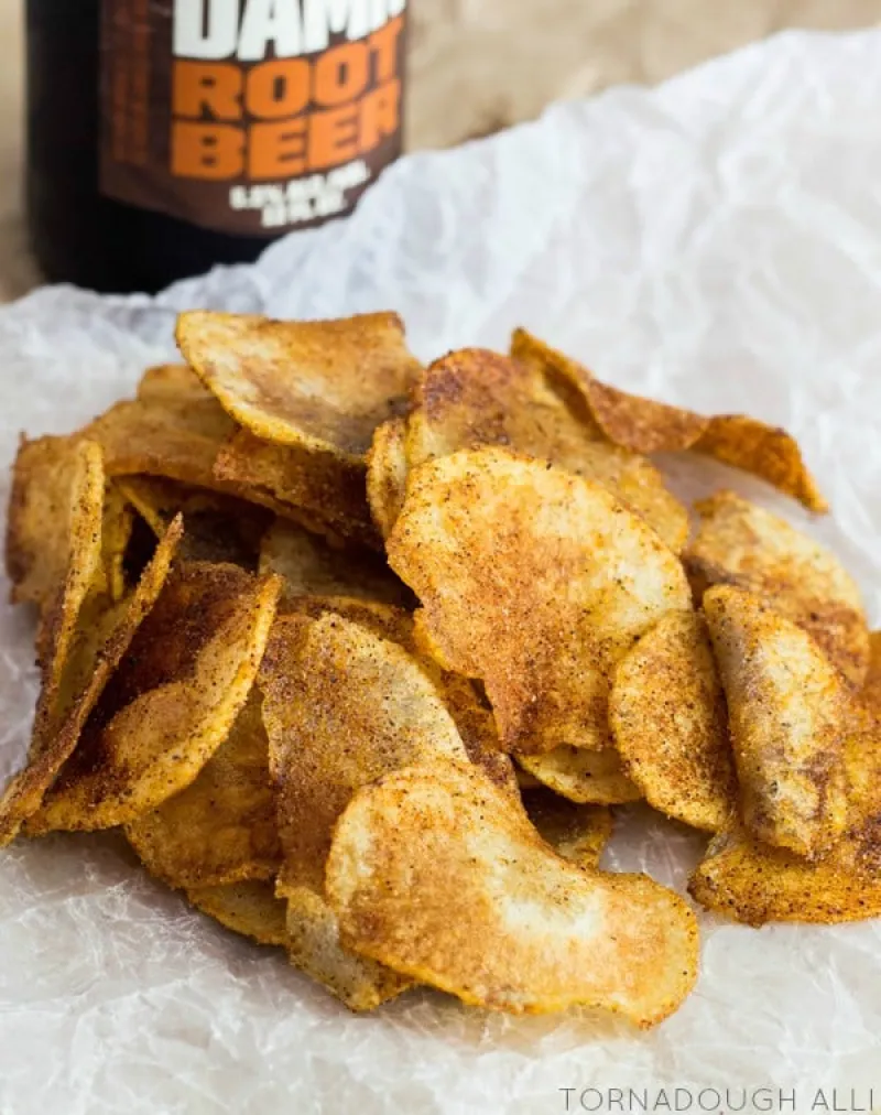 Homemade BBQ Potato Chips