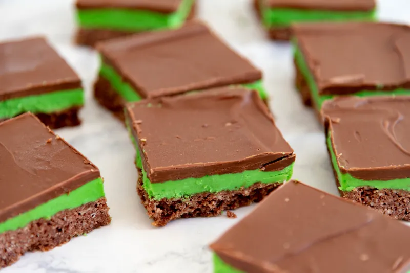 Chocolate Peppermint Squares