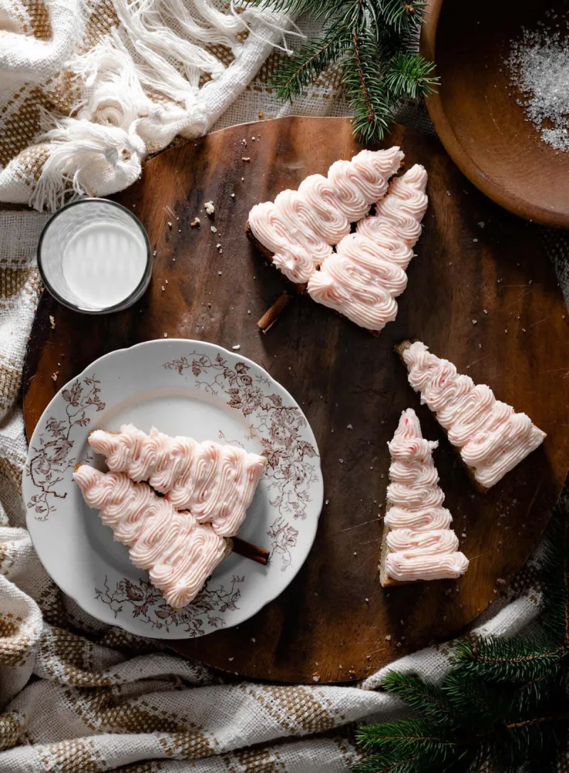 Peppermint White Chocolate Blondies