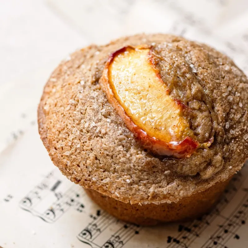 Easy Peach Muffins