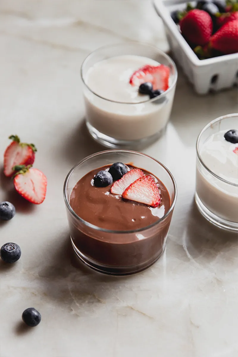 Corn Free Instant Pudding Mix {chocolate & vanilla}