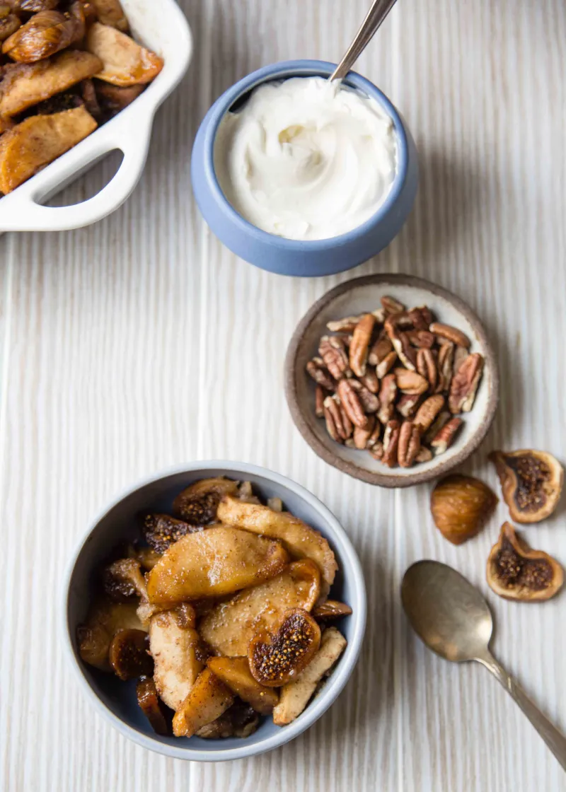 Easy Baked Apple Slices with Figs