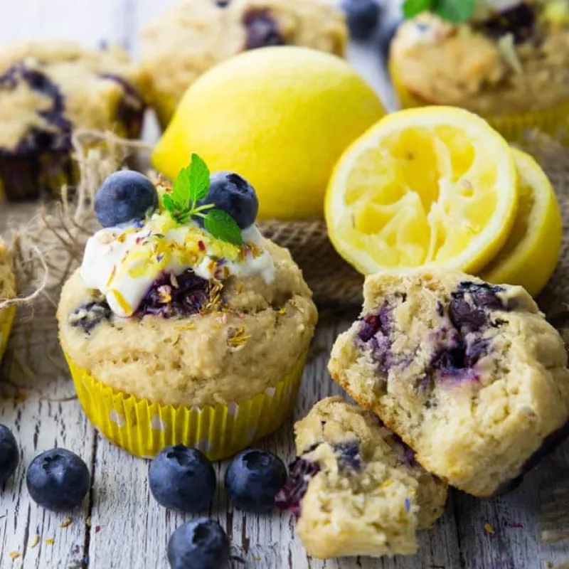 Vegan Blueberry Muffins