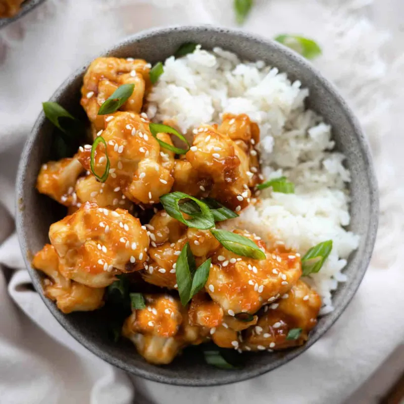 Sticky Sesame Cauliflower