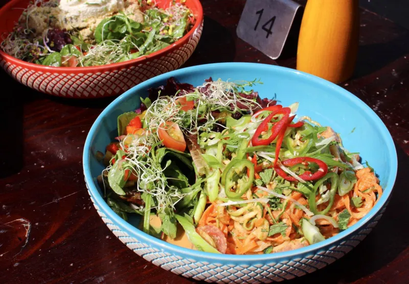 Courgette & Carrot Pad Thai Salad