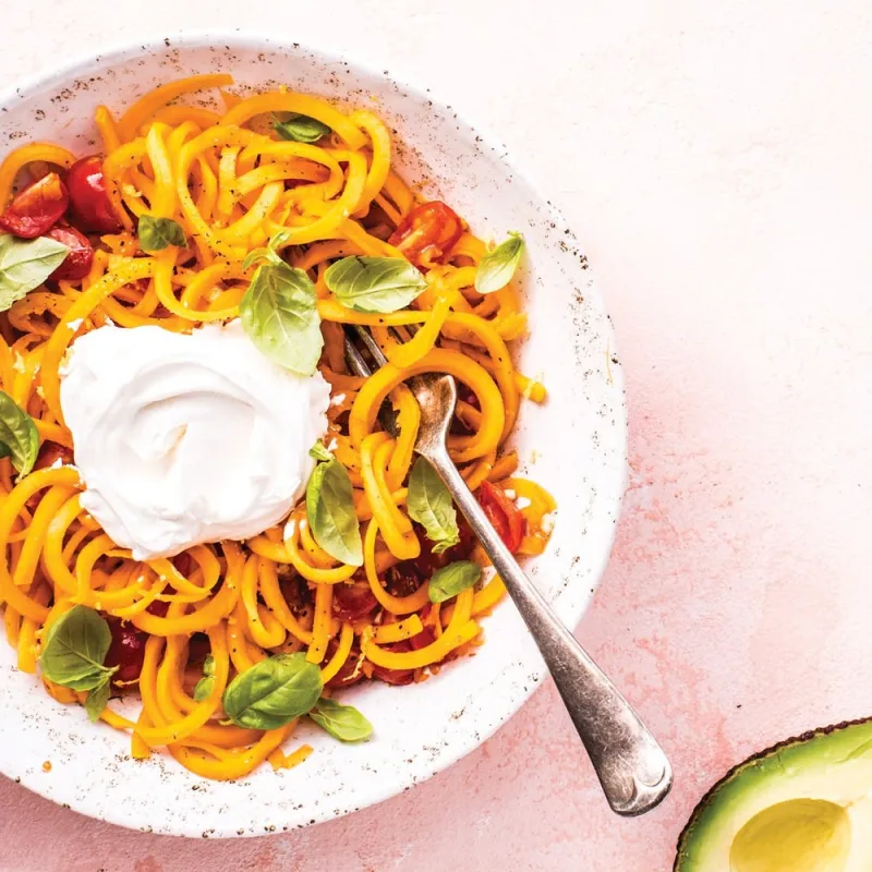 Butternut Squash ‘Noodles’ with Mascarpone