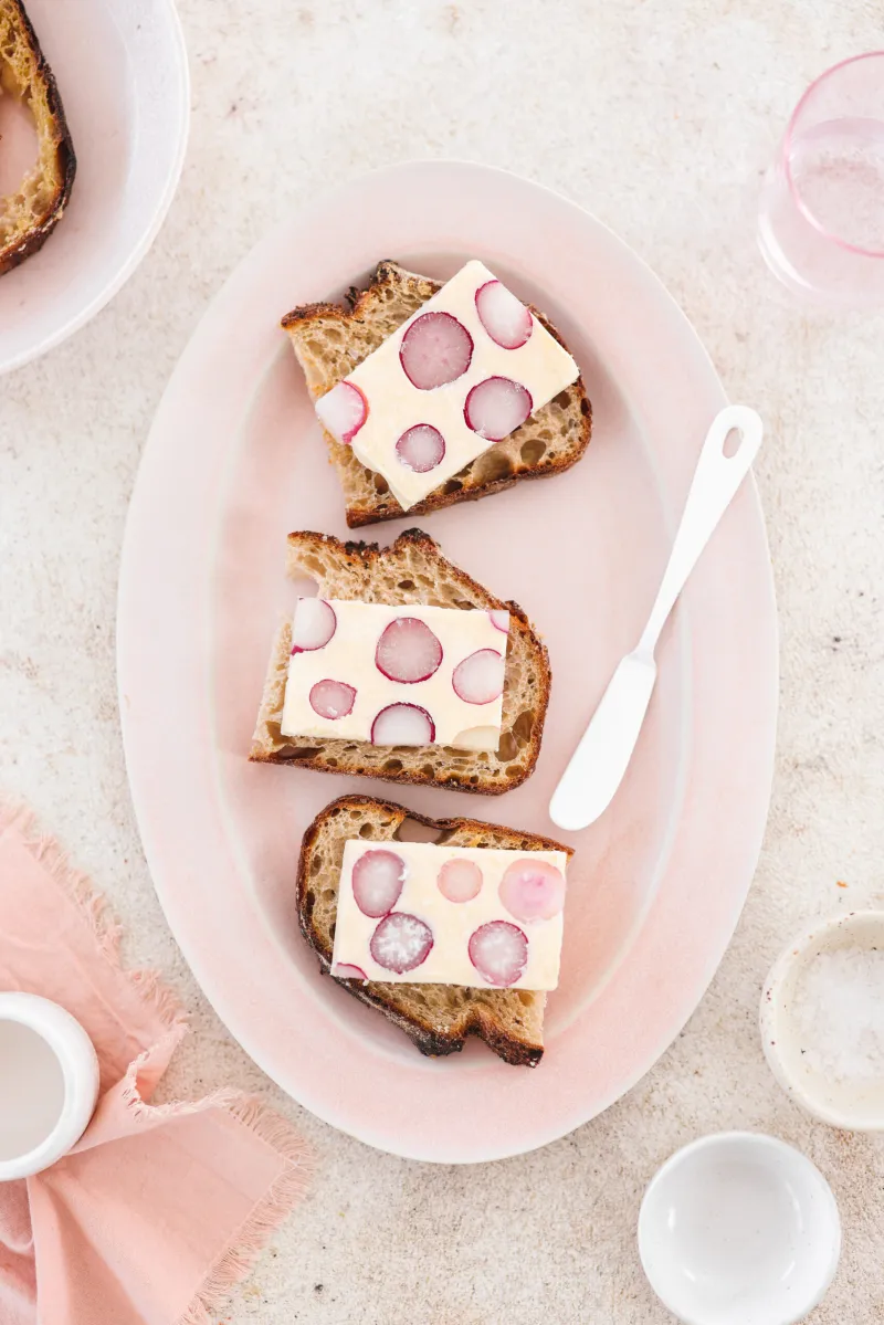 French Butter Radish Terrine (Dairy Free)