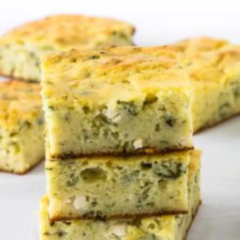 Zucchini Slices With Feta And Parsley
