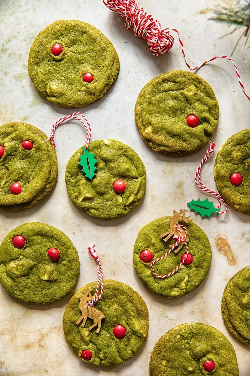 White Chocolate Matcha Cookies