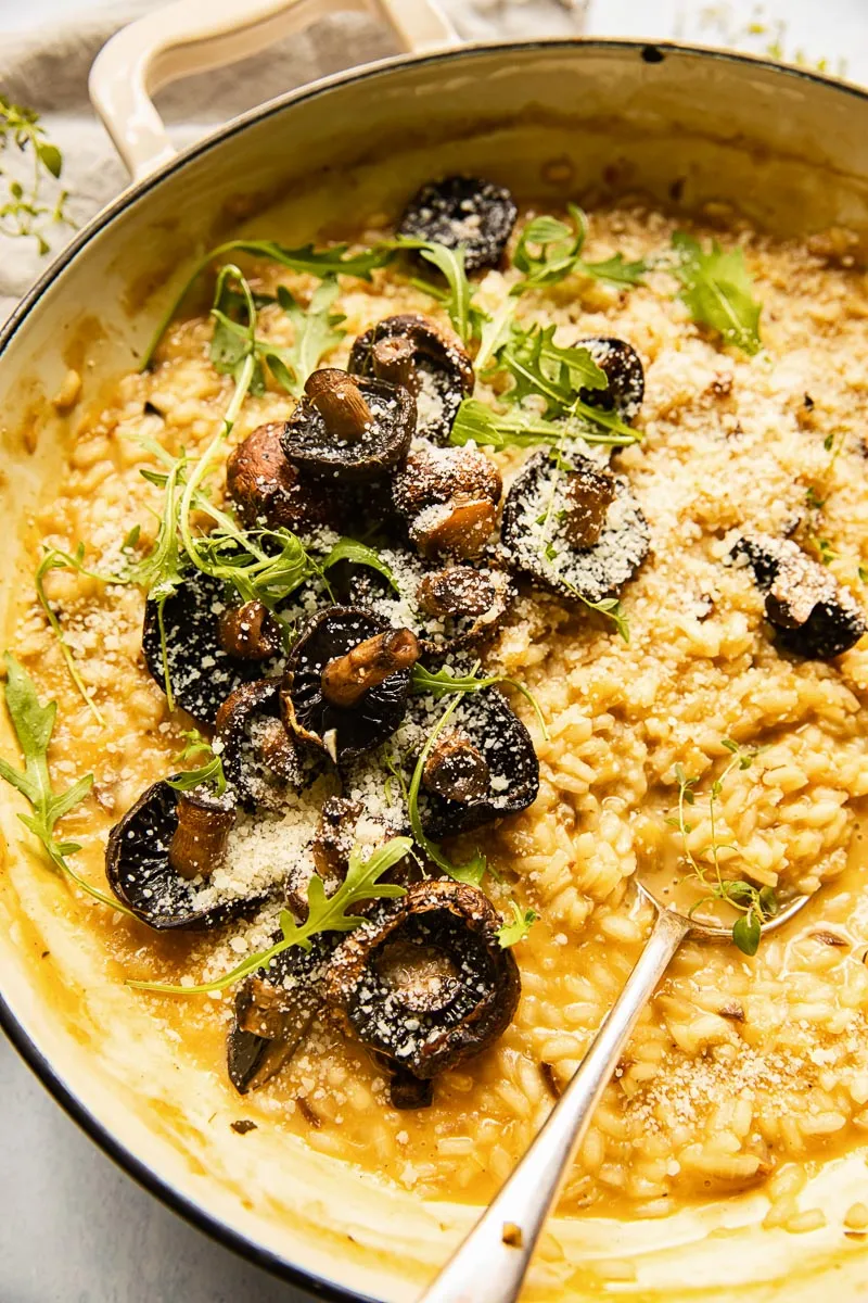 Roasted Mushroom Risotto