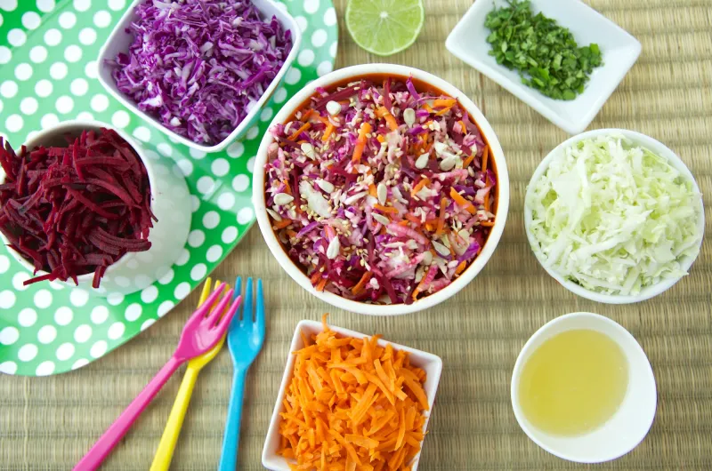 Grated Vegetable Salad