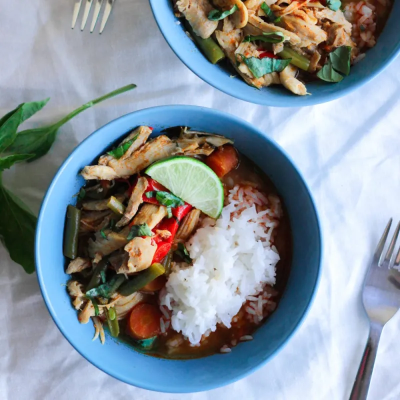 Slow Cooker or Instant Pot Coconut Chicken Curry (Paleo, Whole30)