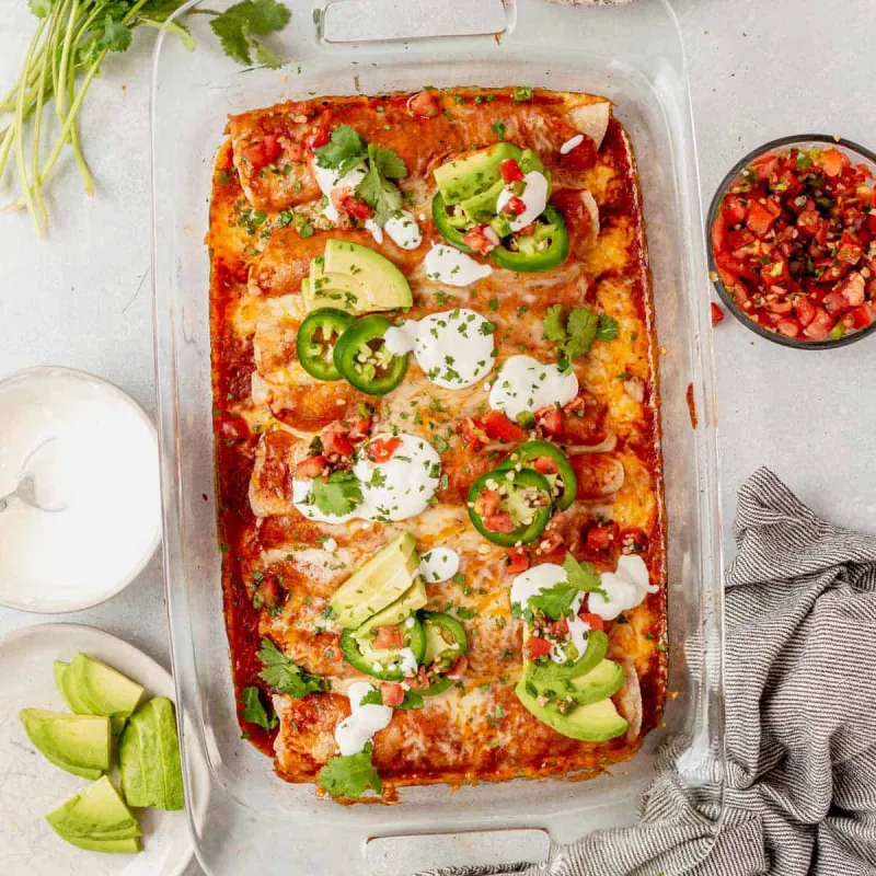 Shredded Beef Enchiladas