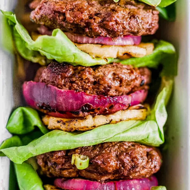 Pineapple Teriyaki Burger Recipe