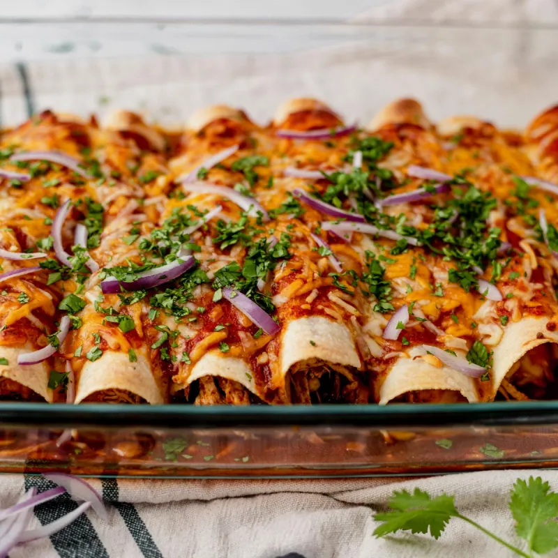 Instant Pot Chicken Enchiladas