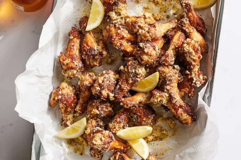 Lemon Pepper Parmesan Wings